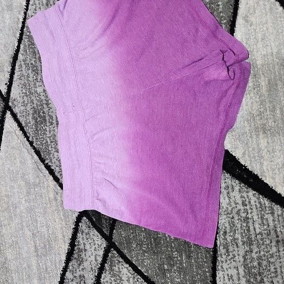 NIKE SWOOSH ATHLETIC PURPLE OMBRE ELASTIC DRAWSTRING SHORTS - Picture 9 of 12
